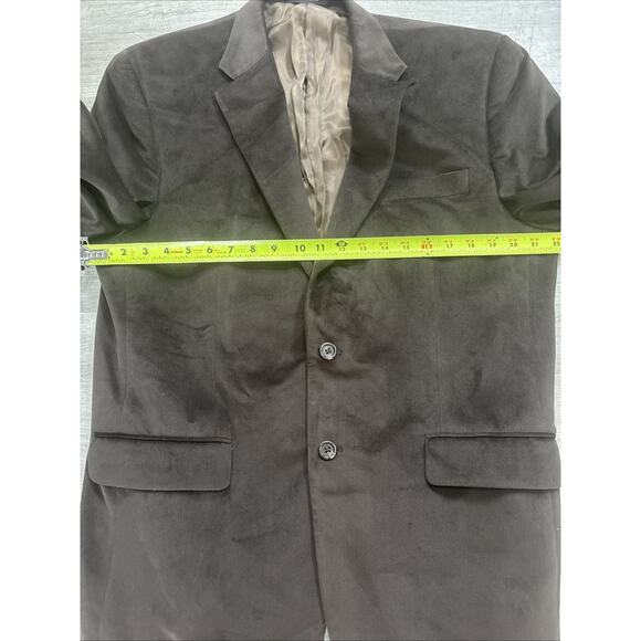 Chaps Ralph Lauren Brown Sport Coat Velvet Jacket Blazer 42L - Picture 4 of 8